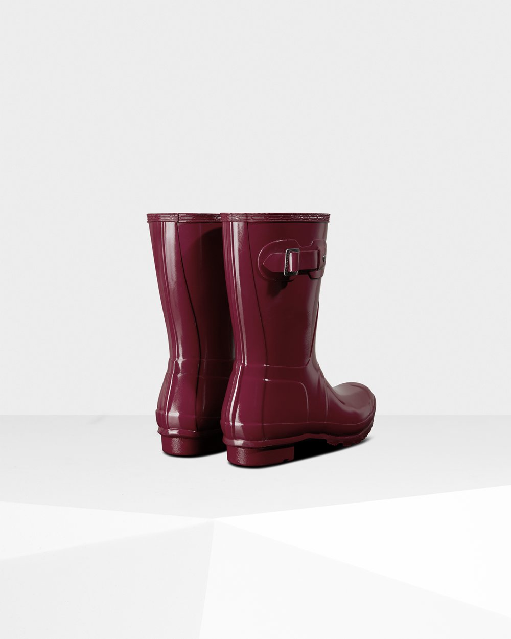 Galochas Curtas Hunter Feminina Vermelhas - Original Gloss - 20GADNFBY